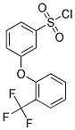 (3-[2-(TRIFLUOROMETHYL)PHENOXY]PHENYL)SULFONYLCHLORIDE Struktur