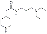 N-(3-(DIETHYLAMINO)PROPYL)-4-PIPERIDINOACETAMIDE Struktur