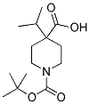 N-BOC-4-ISO-PROPYL-4-PIPERIDINECARBOXYLIC ACID Struktur