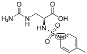 B-UREIDO-L-A-TOSYLAMINOPROPIONIC ACID Struktur