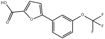 5-[3-(TRIFLUOROMETHOXY)PHENYL]-2-FUROIC ACID Struktur