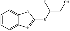 2-(1,3-BENZOTHIAZOL-2-YLSULFANYL)-2-FLUORO-1-ETHANOL Struktur