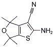 2-AMINO-4,4,6,6-TETRAMETHYL-4,6-DIHYDROTHIENO[2,3-C]FURAN-3-CARBONITRILE Struktur