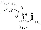 2-(3,4-DIFLUORO-BENZENESULFONYLAMINO)-BENZOIC ACID Struktur