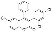 6-CHLORO-3(2',4'-DICHLOROPHENYL)-4-PHENYLCOUMARIN Struktur