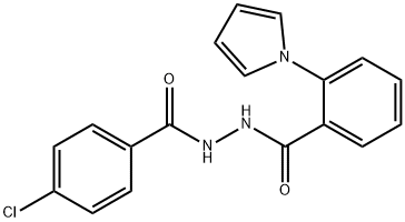 N'-(4-CHLOROBENZOYL)-2-(1H-PYRROL-1-YL)BENZENECARBOHYDRAZIDE Struktur