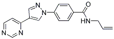 N-ALLYL-4-[4-(PYRIMIDIN-4-YL)-1H-PYRAZOL-1-YL]BENZAMIDE Struktur