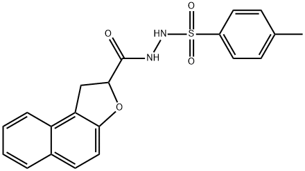 N'-(1,2-DIHYDRONAPHTHO[2,1-B]FURAN-2-YLCARBONYL)-4-METHYLBENZENESULFONOHYDRAZIDE Struktur