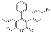 3(4'-BROMOPHENYL)-6-METHYL-4-PHENYLCOUMARIN Struktur