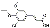 (2E)-3-(3-CHLORO-4-ETHOXY-5-METHOXYPHENYL)ACRYLIC ACID Struktur