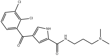 4-(2,3-DICHLOROBENZOYL)-N-[3-(DIMETHYLAMINO)PROPYL]-1H-PYRROLE-2-CARBOXAMIDE Struktur