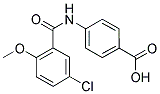 4-[(5-CHLORO-2-METHOXYBENZOYL)AMINO]BENZOIC ACID Struktur