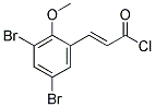 (2E)-3-(3,5-DIBROMO-2-METHOXYPHENYL)ACRYLOYL CHLORIDE Struktur