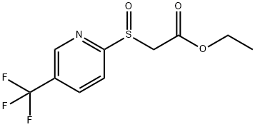 ETHYL 2-([5-(TRIFLUOROMETHYL)-2-PYRIDINYL]SULFINYL)ACETATE Struktur