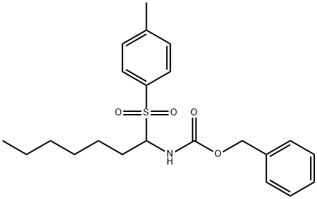 BENZYL N-(1-[(4-METHYLPHENYL)SULFONYL]HEPTYL)CARBAMATE Struktur