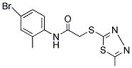 N-(4-BROMO-2-METHYLPHENYL)-2-[(5-METHYL-1,3,4-THIADIAZOL-2-YL)SULFANYL]ACETAMIDE Struktur