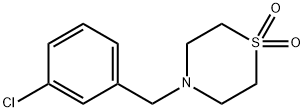 4-(3-CHLOROBENZYL)-1LAMBDA6,4-THIAZINANE-1,1-DIONE Struktur