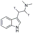 N,N-DIMETHYLTRYPTAMINE, [ALPHA, BETA-3H] Struktur