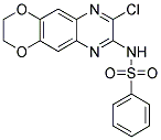 N-(8-CHLORO-2,3-DIHYDRO[1,4]DIOXINO[2,3-G]QUINOXALIN-7-YL)BENZENESULFONAMIDE Struktur