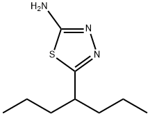 5-(1-PROPYL-BUTYL)-[1,3,4]THIADIAZOL-2-YLAMINE Struktur