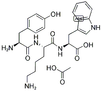 H-TYR-LYS-TRP-OH ACETATE SALT Struktur