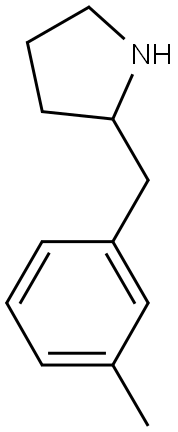 2-(3-METHYLBENZYL)PYRROLIDINE Struktur