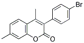 3(4'-BROMOPHENYL)-4,7-DIMETHYLCOUMARIN Struktur