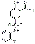 5-(2-CHLORO-PHENYLSULFAMOYL)-2-HYDROXY-BENZOIC ACID Struktur