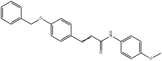 (E)-3-[4-(BENZYLOXY)PHENYL]-N-(4-METHOXYPHENYL)-2-PROPENAMIDE Struktur