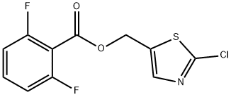 (2-CHLORO-1,3-THIAZOL-5-YL)METHYL 2,6-DIFLUOROBENZENECARBOXYLATE Struktur