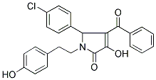 4-BENZOYL-5-(4-CHLOROPHENYL)-3-HYDROXY-1-(4-HYDROXYPHENETHYL)-1H-PYRROL-2(5H)-ONE Struktur