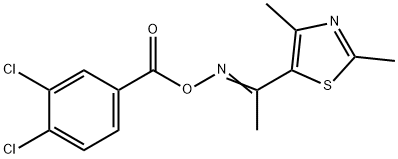 5-([(3,4-DICHLOROBENZOYL)OXY]ETHANIMIDOYL)-2,4-DIMETHYL-1,3-THIAZOLE Struktur