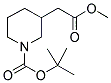 3-METHOXYCARBONYLMETHYL-PIPERIDINE-1-CARBOXYLIC ACID TERT-BUTYL ESTER Struktur