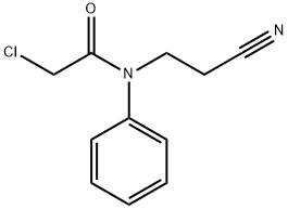 2-CHLORO-N-(2-CYANOETHYL)-N-PHENYLACETAMIDE Struktur