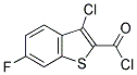 3-CHLORO-6-FLUOROBENZO[B]THIOPHENE-2-CARBONYL CHLORIDE Struktur