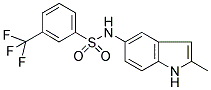 N-[2-METHYL-1H-INDOL-5-YL]-3-(TRIFLUOROMETHYL)BENZENESULPHONAMIDE Struktur