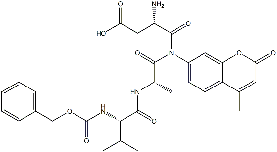 Z-VAL-ALA-ASN-AMC Struktur