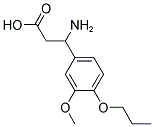 3-AMINO-3-(3-METHOXY-4-PROPOXYPHENYL)PROPANOIC ACID Struktur