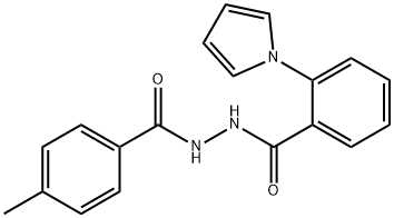 N'-(4-METHYLBENZOYL)-2-(1H-PYRROL-1-YL)BENZENECARBOHYDRAZIDE Struktur