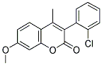 3(2'-CHLOROPHENYL)-7-METHOXY-4-METHYLCOUMARIN Struktur