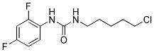 N-(5-CHLOROPENTYL)-N'-(2,4-DIFLUOROPHENYL)UREA Struktur