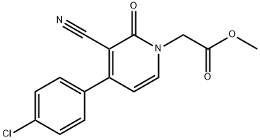 METHYL 2-[4-(4-CHLOROPHENYL)-3-CYANO-2-OXO-1(2H)-PYRIDINYL]ACETATE Struktur