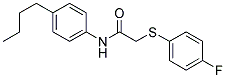 N-(4-BUTYLPHENYL)-2-[(4-FLUOROPHENYL)SULFANYL]ACETAMIDE Struktur