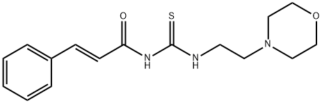 N-(((2-MORPHOLIN-4-YLETHYL)AMINO)THIOXOMETHYL)-3-PHENYLPROP-2-ENAMIDE Struktur