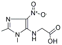 [(1,2-DIMETHYL-4-NITRO-1H-IMIDAZOL-5-YL)AMINO]ACETIC ACID Struktur