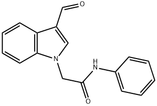 2-(3-FORMYL-INDOL-1-YL)-N-PHENYL-ACETAMIDE Struktur