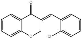 3-[(E)-(2-CHLOROPHENYL)METHYLIDENE]-2,3-DIHYDRO-4H-CHROMEN-4-ONE Struktur