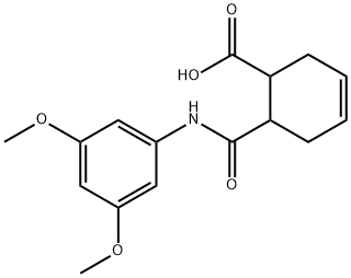 6-[(3,5-DIMETHOXYANILINO)CARBONYL]-3-CYCLOHEXENE-1-CARBOXYLIC ACID Struktur