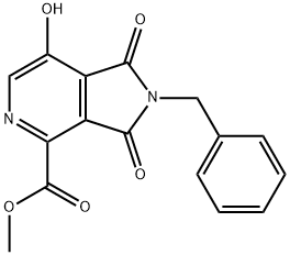 METHYL 2-BENZYL-7-HYDROXY-1,3-DIOXO-2,3-DIHYDRO-1H-PYRROLO[3,4-C]PYRIDINE-4-CARBOXYLATE Struktur