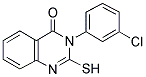 3-(3-CHLORO-PHENYL)-2-MERCAPTO-3H-QUINAZOLIN-4-ONE Struktur